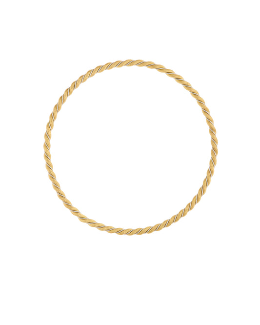 Twisted Gold Bangle