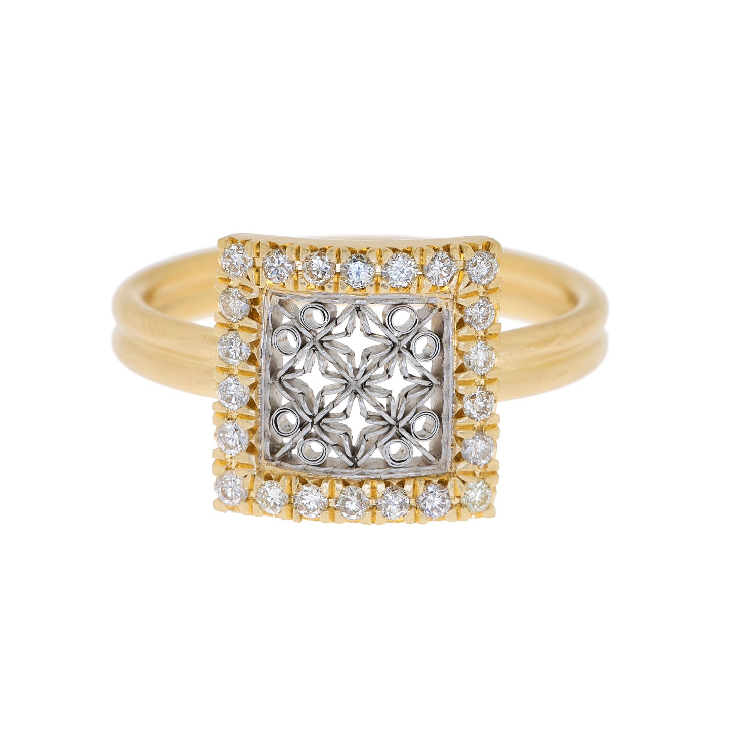 Medium Square Diamond Ring