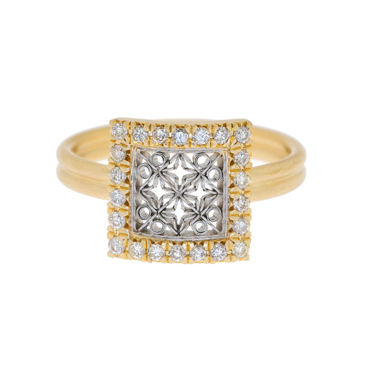 Medium Square Diamond Ring