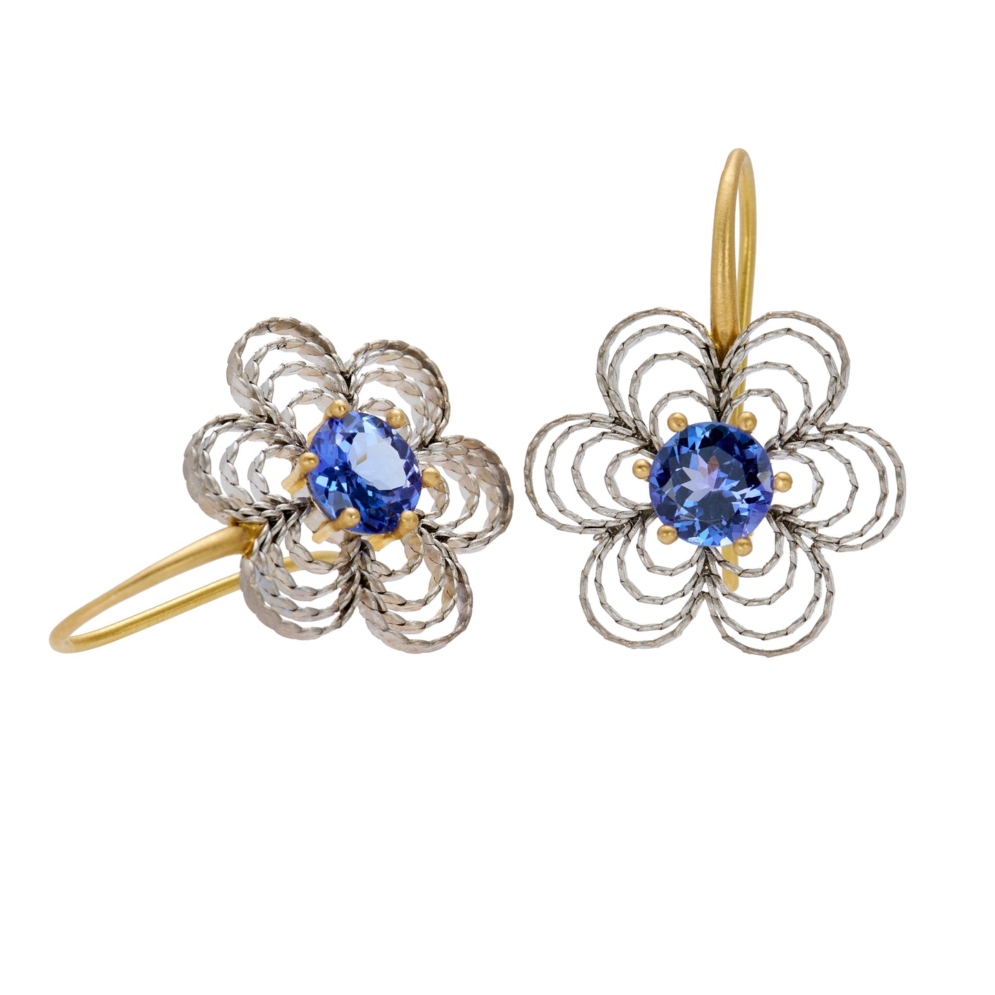 Tanzanite Lacy Earrings