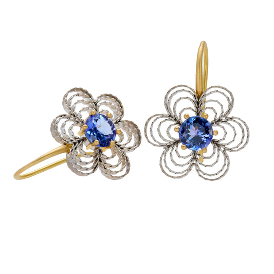 Tanzanite Lacy Earrings
