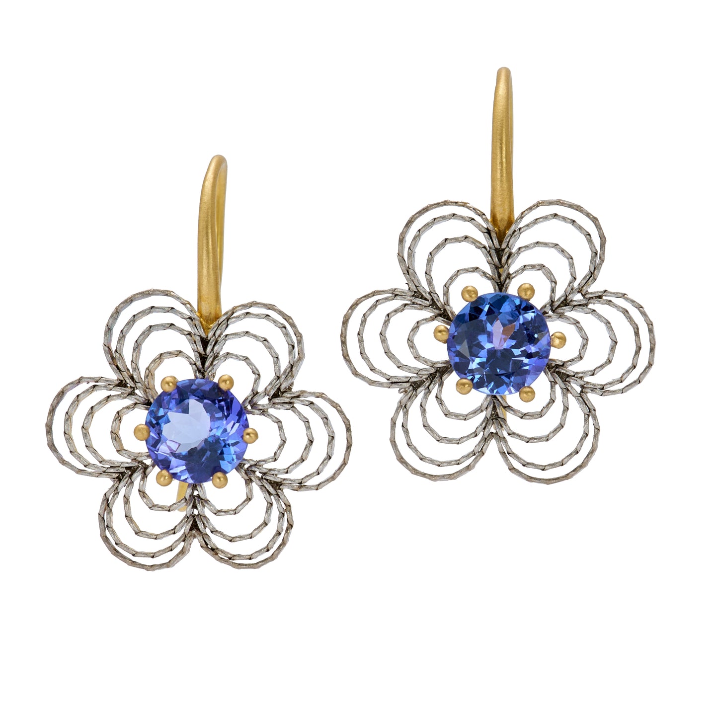 Tanzanite Lacy Earrings