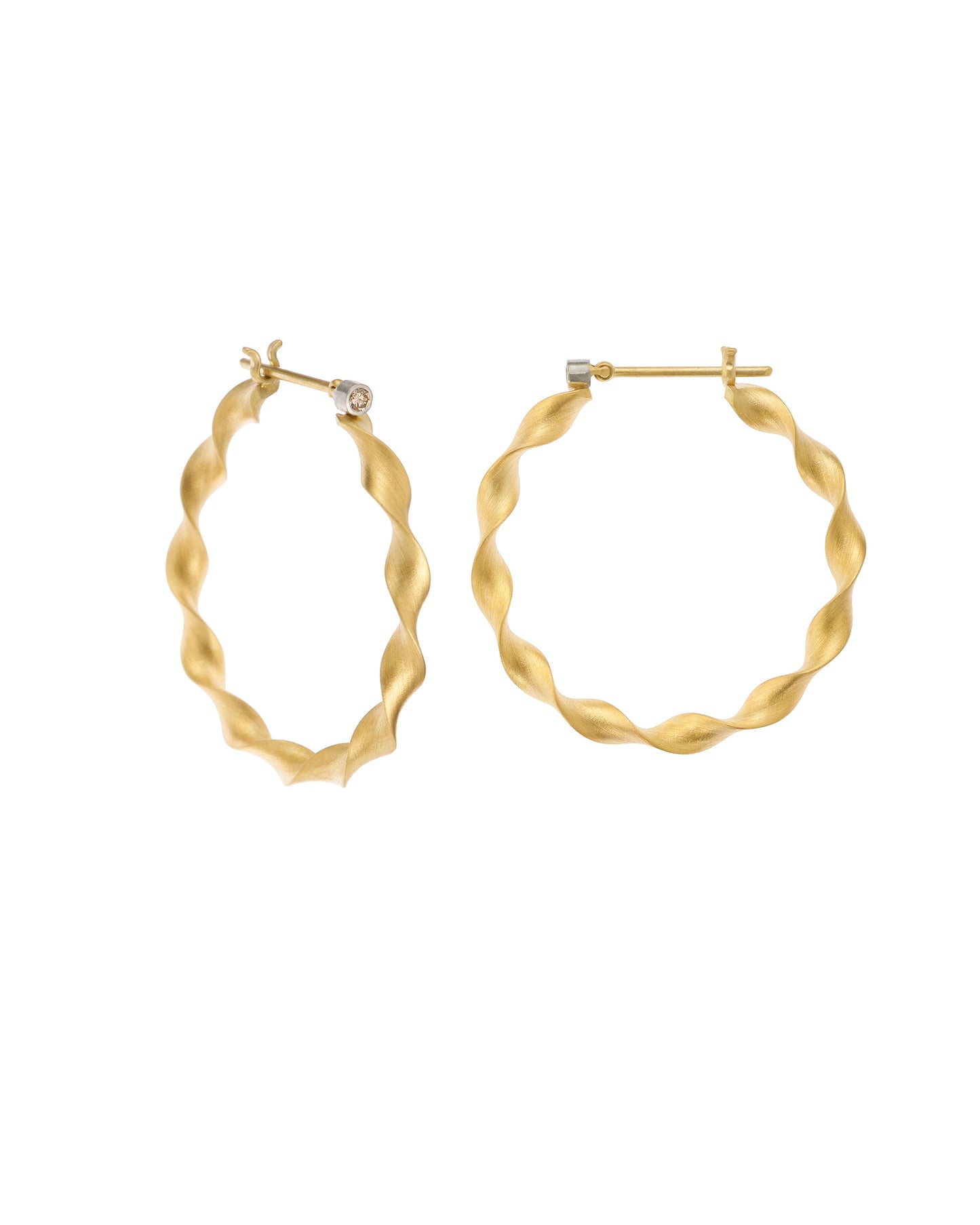 Scroll Hoop Earrings