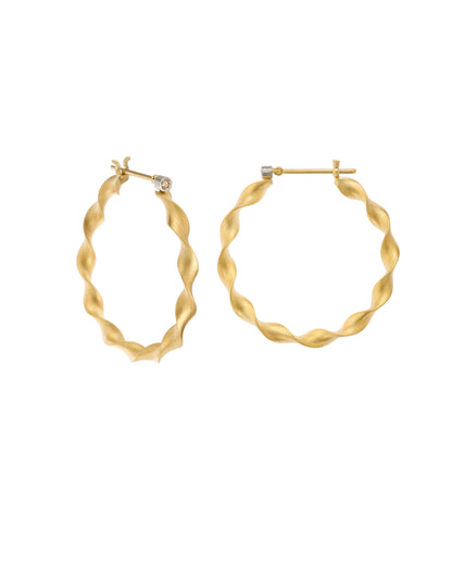 Scroll Hoop Earrings