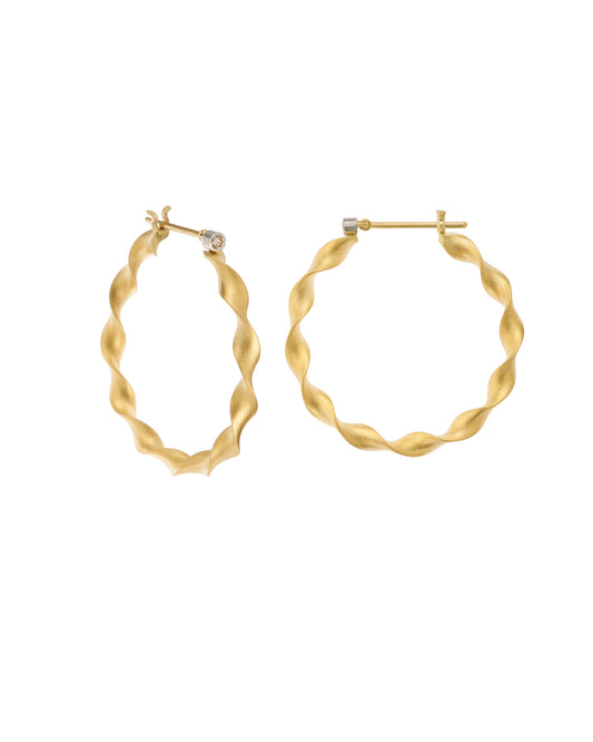 Scroll Hoop Earrings
