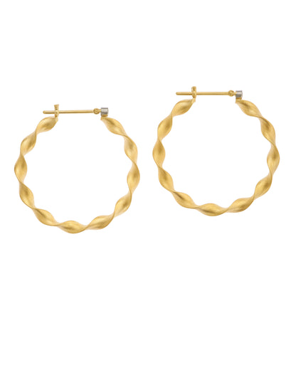 Scroll Hoop Earrings