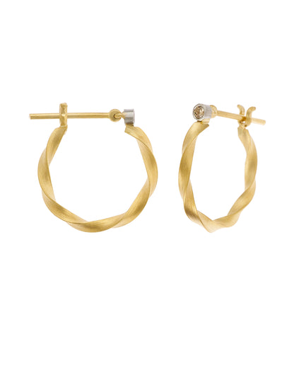 Torque Hoop Earrings