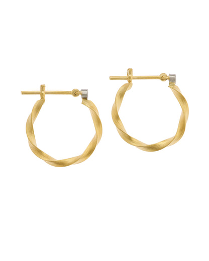 Torque Hoop Earrings