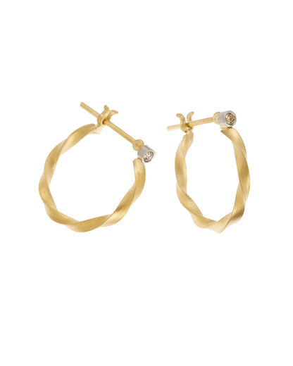 Torque Hoop Earrings