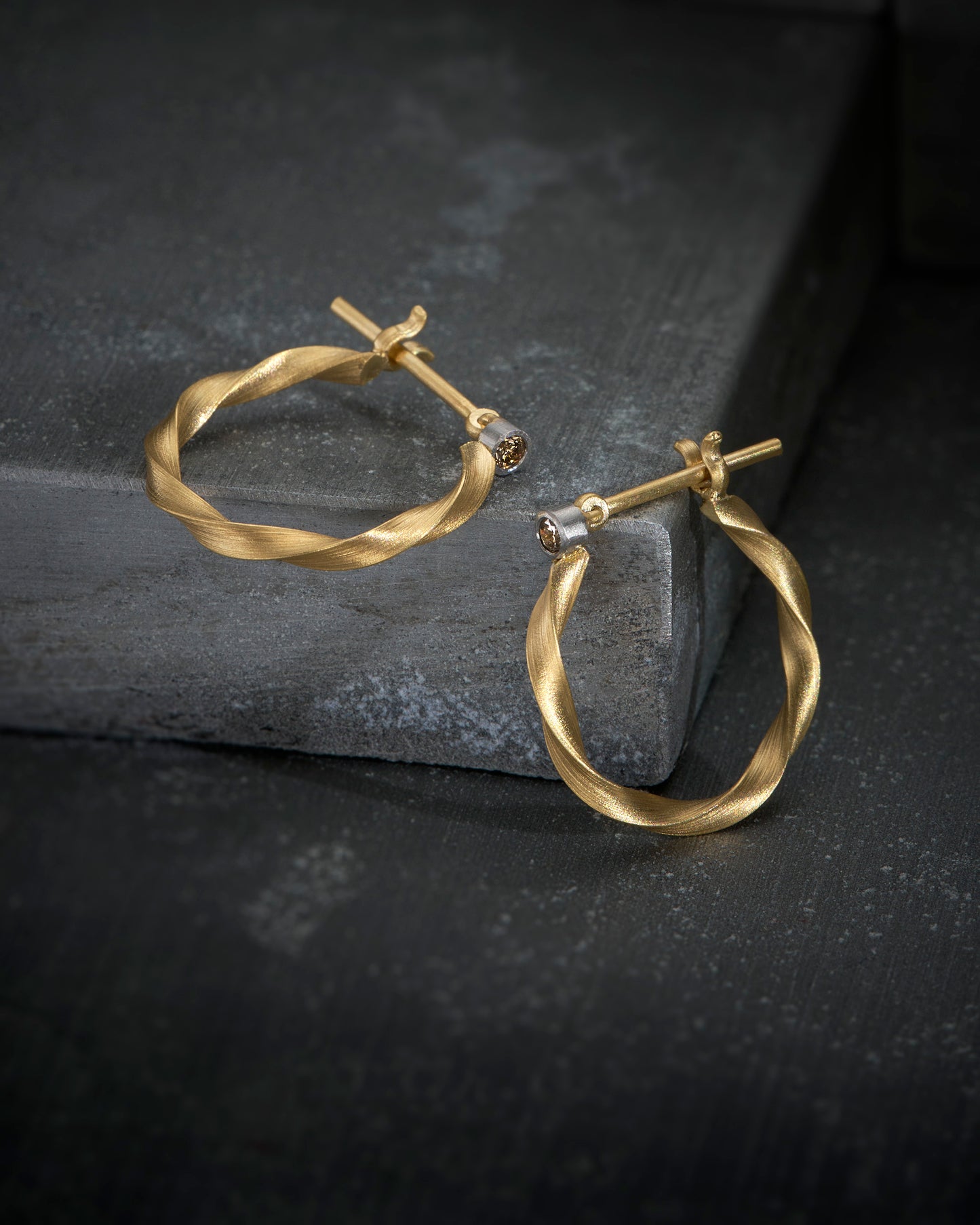 Torque Hoop Earrings