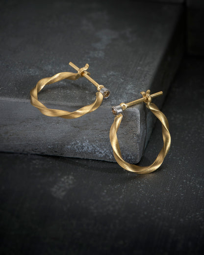 Torque Hoop Earrings