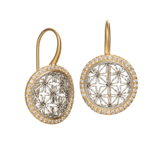 Round Micro Pave Earrings