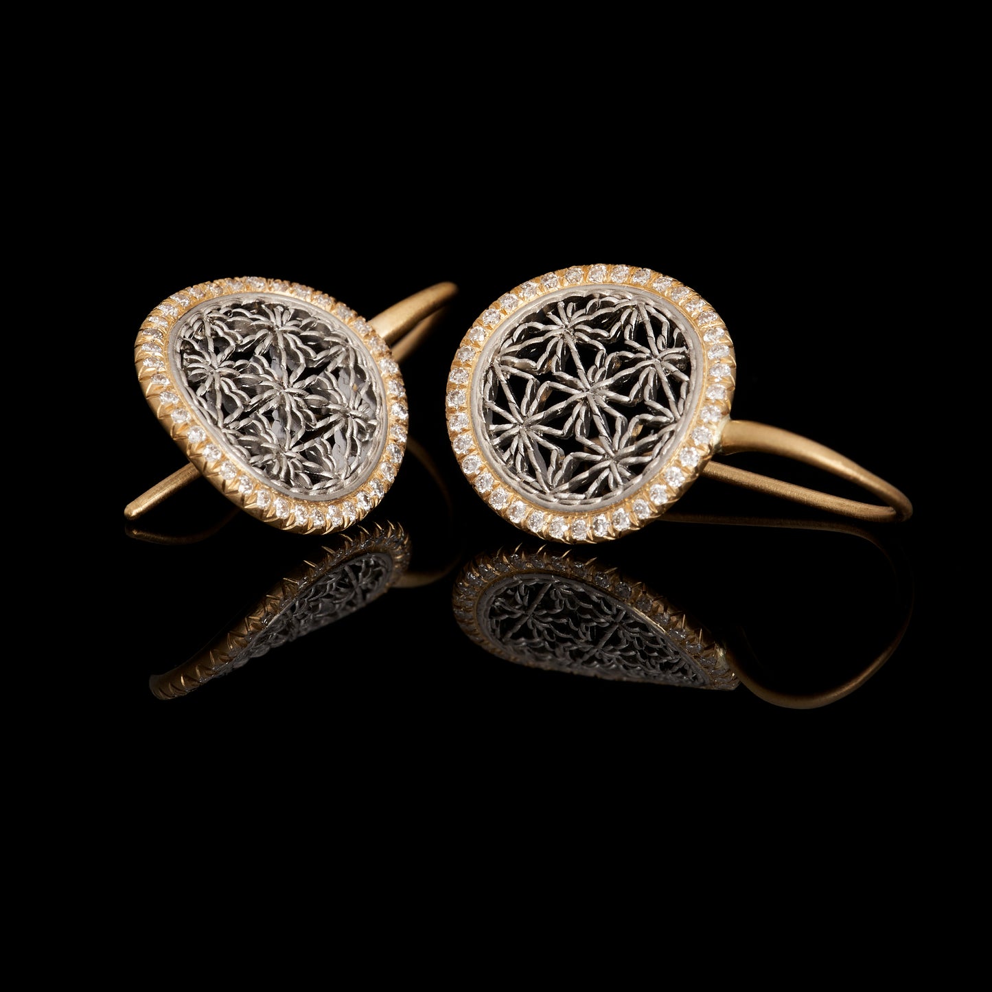 Round Micro Pave Earrings