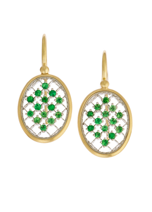 Tsavorite Garnet Earrings