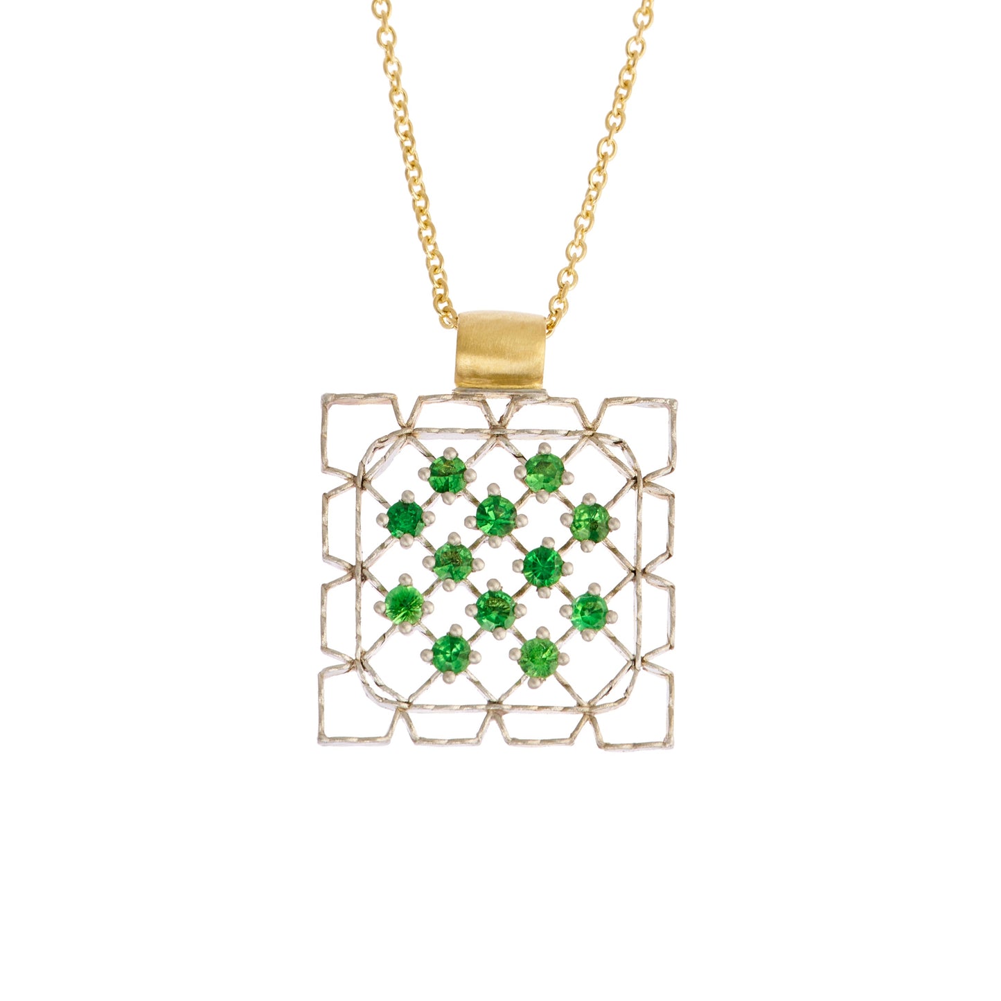 Lacy Frame with Tsavorites