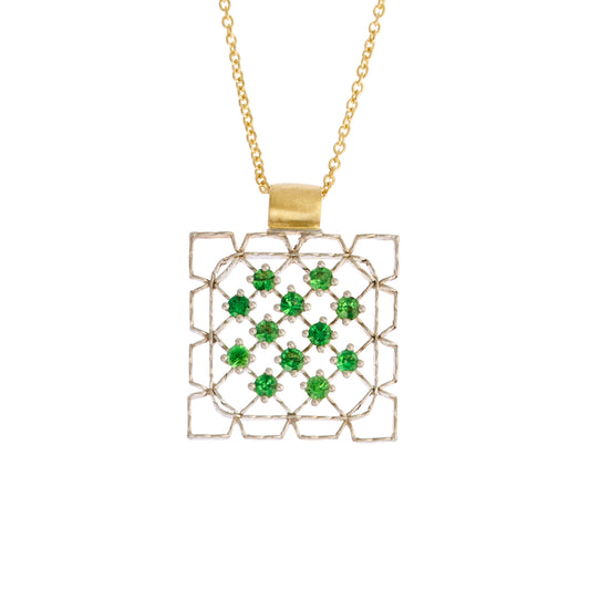 Lacy Frame with Tsavorites