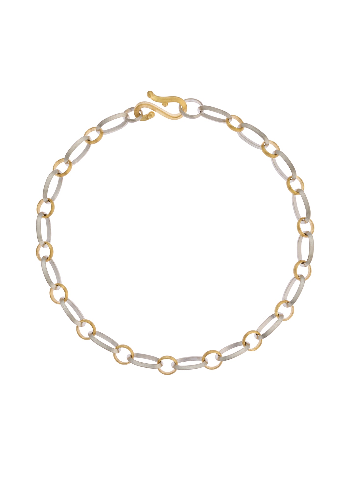 Oval and Round Links Bracelet