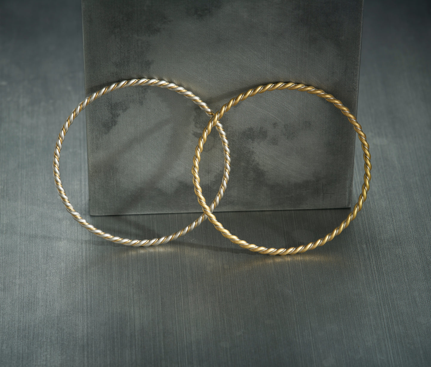Twisted Gold Bangle