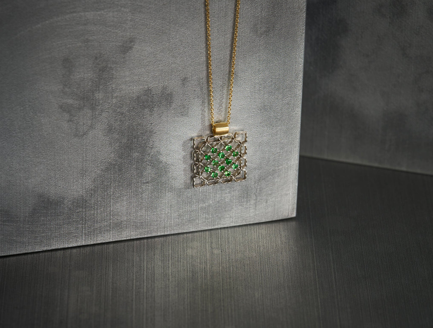 Lacy Frame with Tsavorites