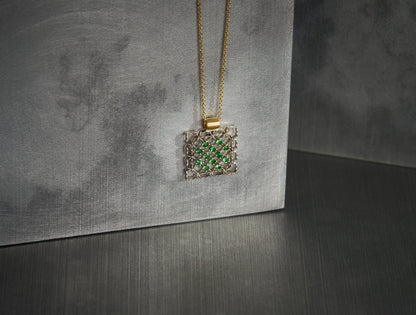 Lacy Frame with Tsavorites