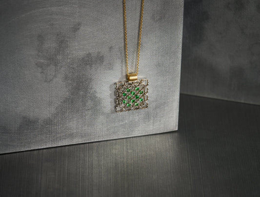 Lacy Frame with Tsavorites