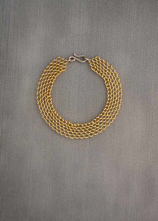 Gold Fluid Bracelet