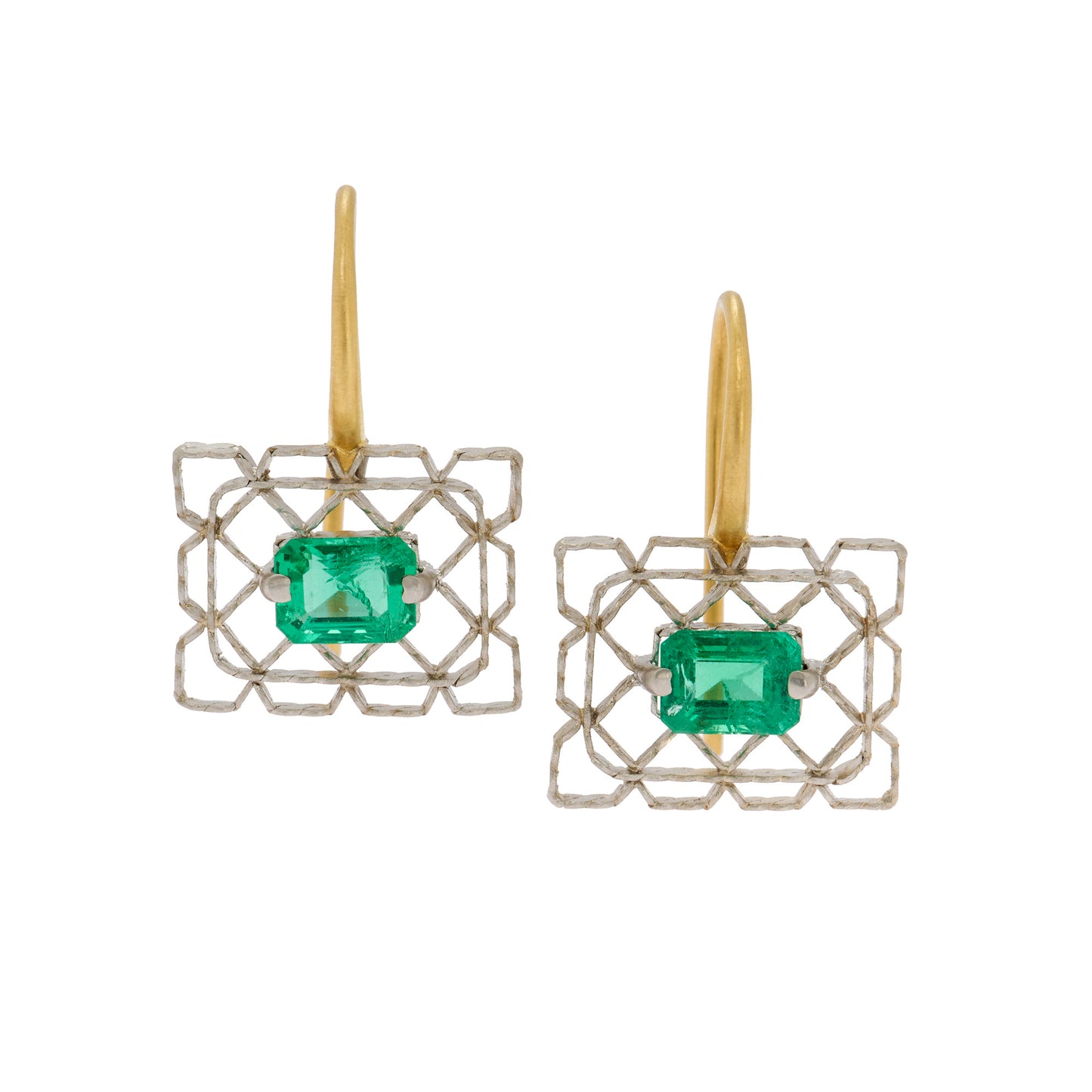 Emerald Frame Earrings