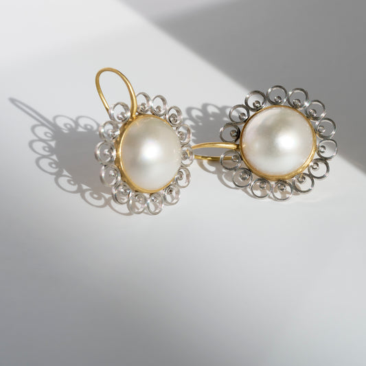 Mabe Pearl Earrings