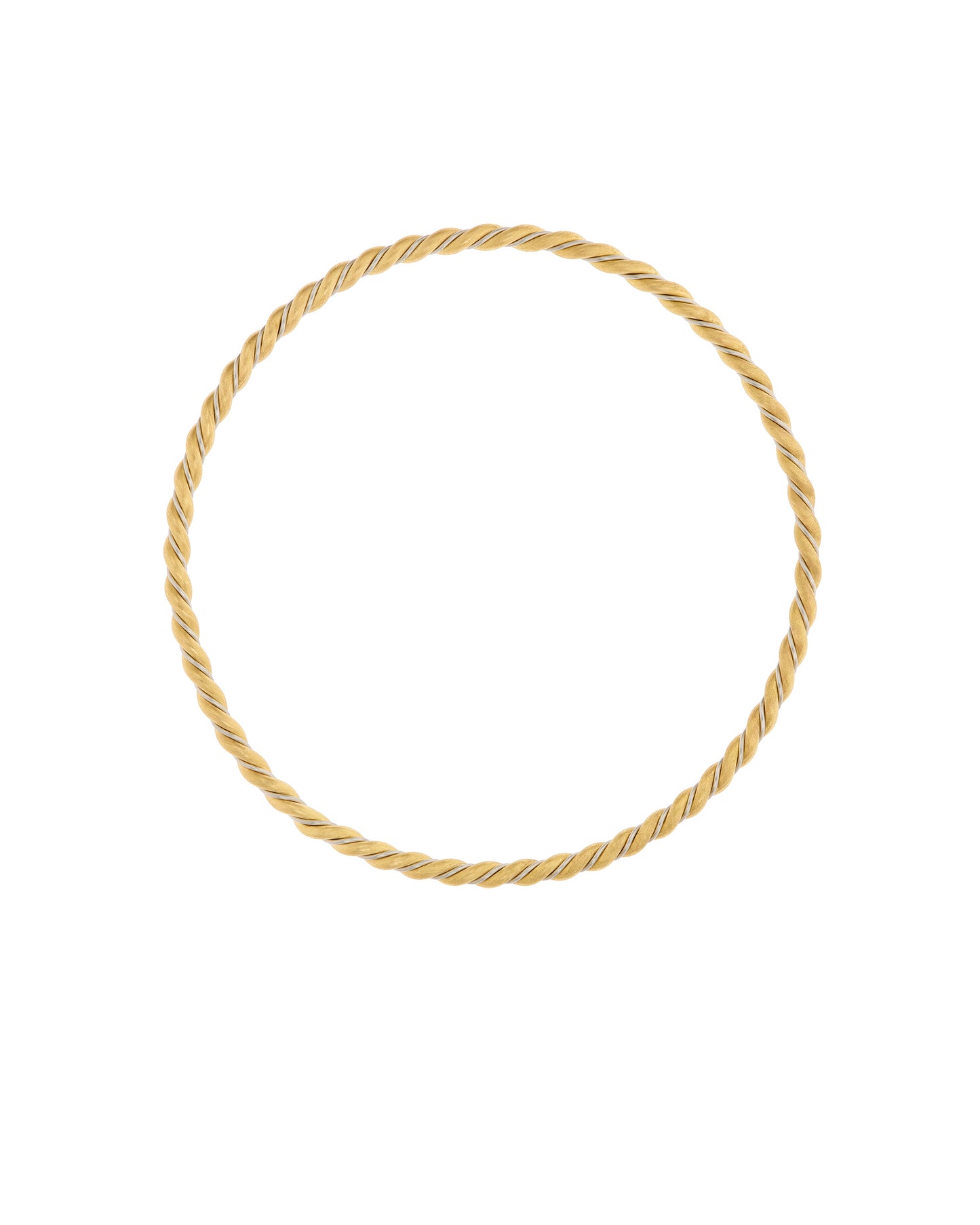 Twisted Gold Bangle
