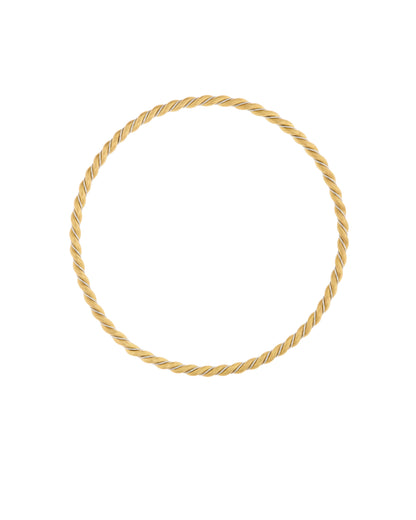 Twisted Gold Bangle