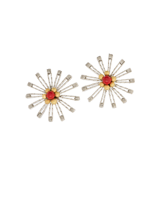 Flame Red Earrings