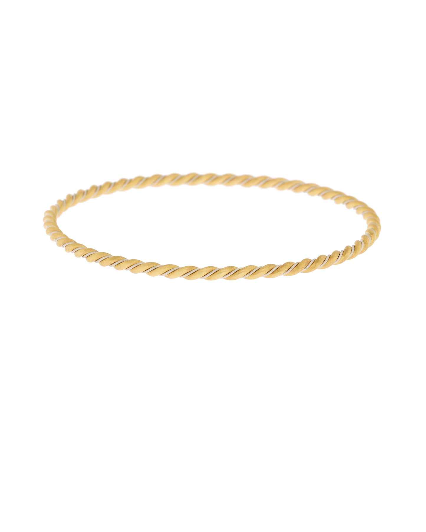 Twisted Gold Bangle