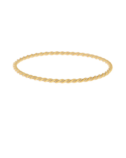 Twisted Gold Bangle