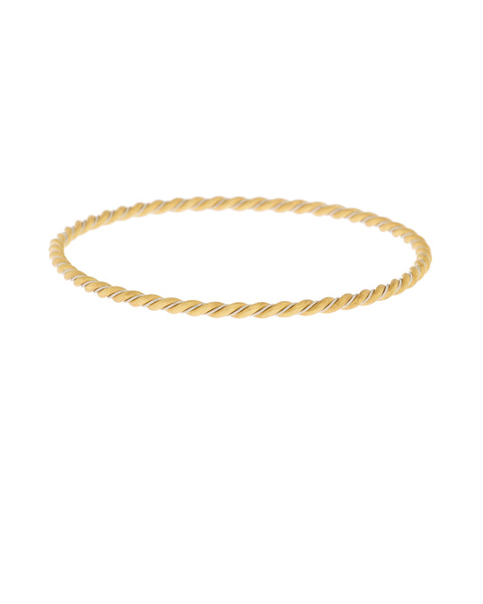 Twisted Gold Bangle